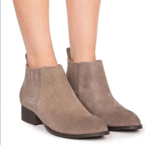 Jeffrey Campbell Shoes - Jeffrey‎ Campbell Ibiza Taupe Suede Metcalf Booties 6.5